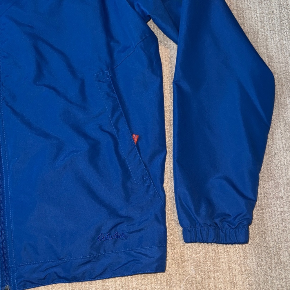 Cabela's Men's L Blue Windcrest Windbreaker Jacket Full Zip Lightweight Outdoor - Picture 2 of 11